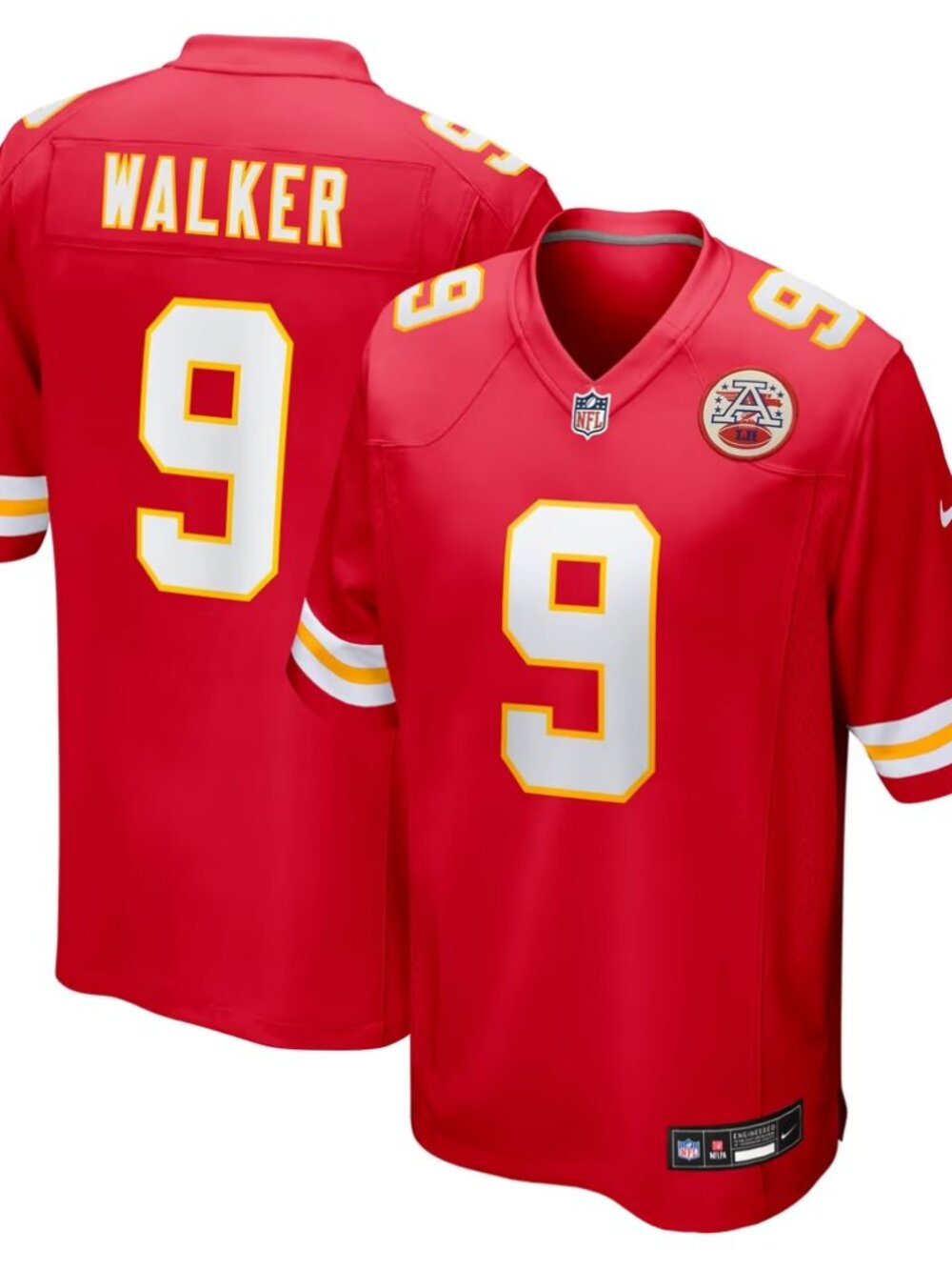 Men's Kansas City Chiefs Kenneth Walker III Nike Red Game Jersey
